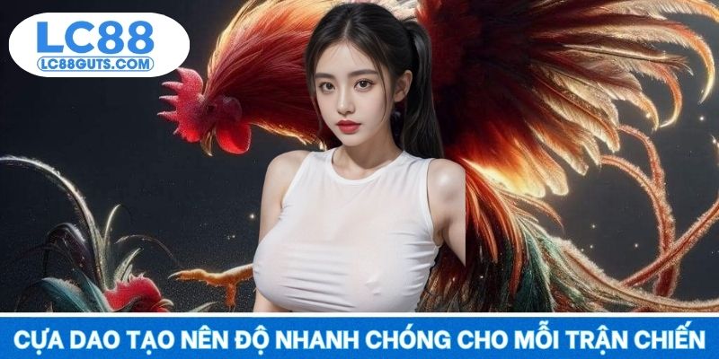 Cựa dao tạo nên độ nhanh chóng cho mỗi trận chiến
