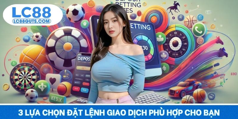 3 lựa chọn đặt lệnh giao dịch phù hợp cho bạn